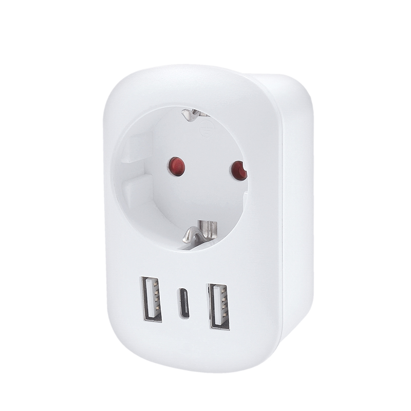 Solight cestovní adaptér s USB do Velké Británie, typ G PA03UK