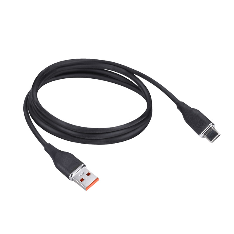 Solight USB-C kabel, USB 2.0 A konektor - USB-C 3.1 konektor, silikon, 1m