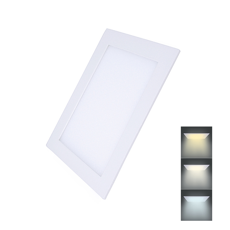 Solight LED mini panel CCT, podhledový, 18W, 1530lm, 3000K, 4000K, 6000K, čtvercový