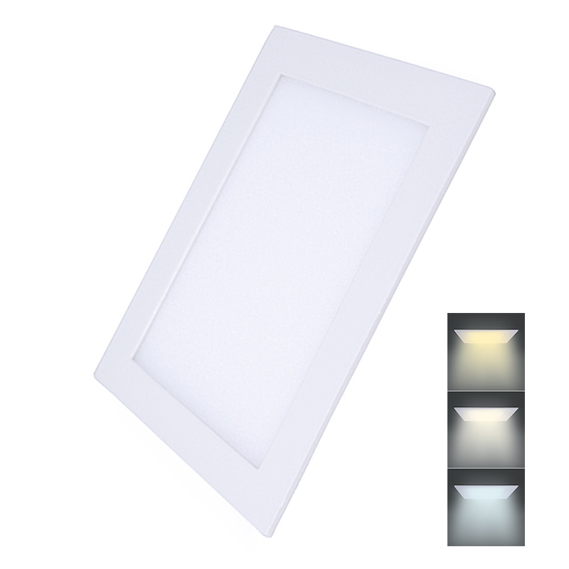 Solight LED mini panel CCT, podhledový, 24W, 1800lm, 3000K, 4000K, 6000K, čtverc