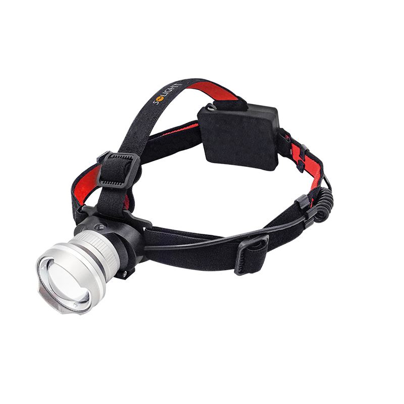 Solight LED čelová svítilna, 300lm, Cree XPG R5, fokus, 3 x AA