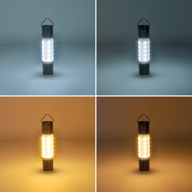 Solight LED nabíjecí ruční svítilna s kampingovou lucernou, 250lm, power bank, Li-Ion WN43