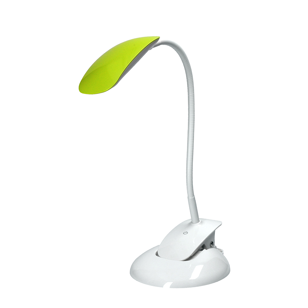 Solight LED stmívatelná lampička 2v1, podstavec i klip, 5W 4000K, 3 barevné kryty WO42