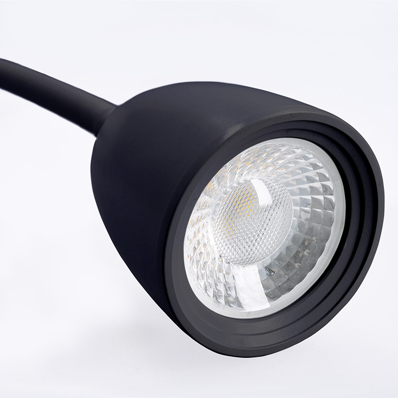 Solight LED nástěnná lampička, stmívatelná, 4W, 280lm, 3000K, černá WO54-B