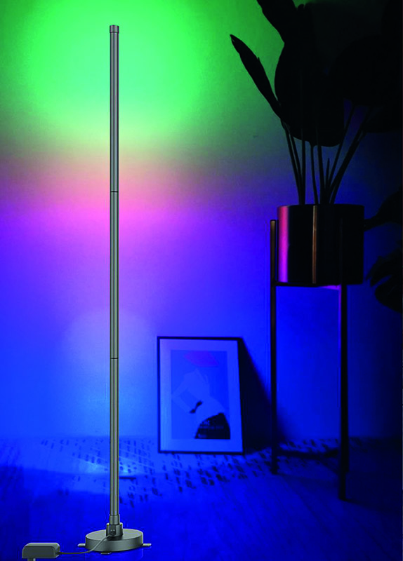 Solight LED smart stojací lampa Rainbow, wifi, RGB, CCT, 140cm WO62
