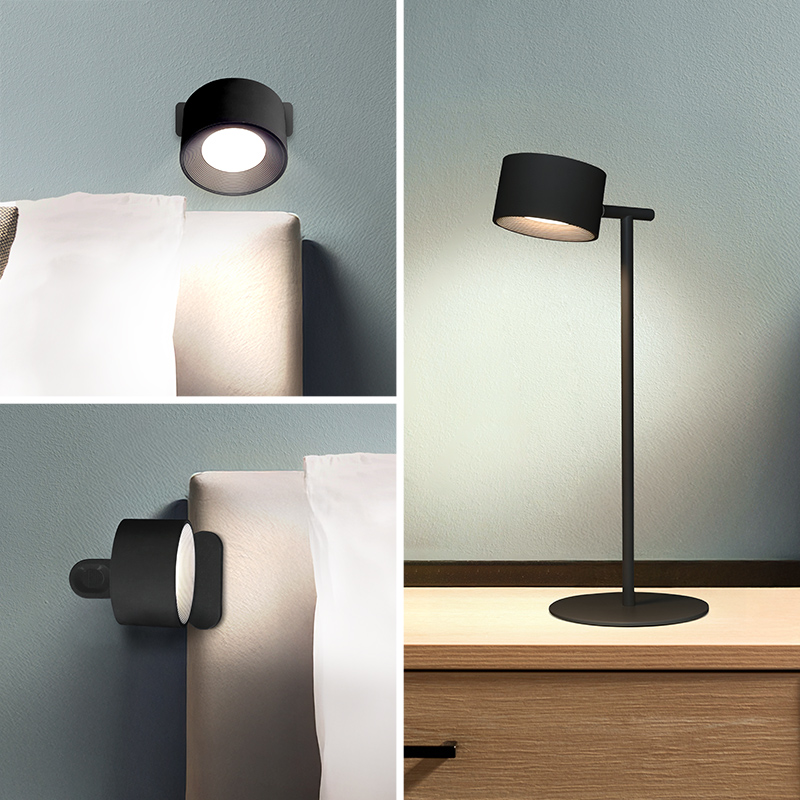 Solight LED nabíjecí lampička 3v1, 280lm, změna CCT, stmívání, černá WO68-B