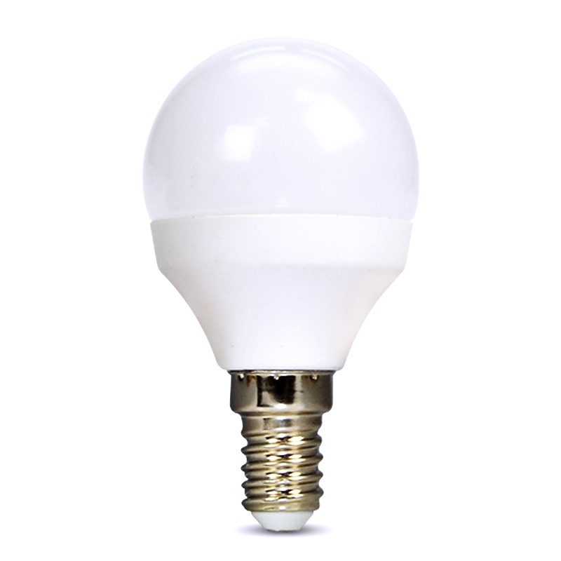 Solight LED žárovka, miniglobe, 4W, E14, 3000K, 340lm, bílé provedení