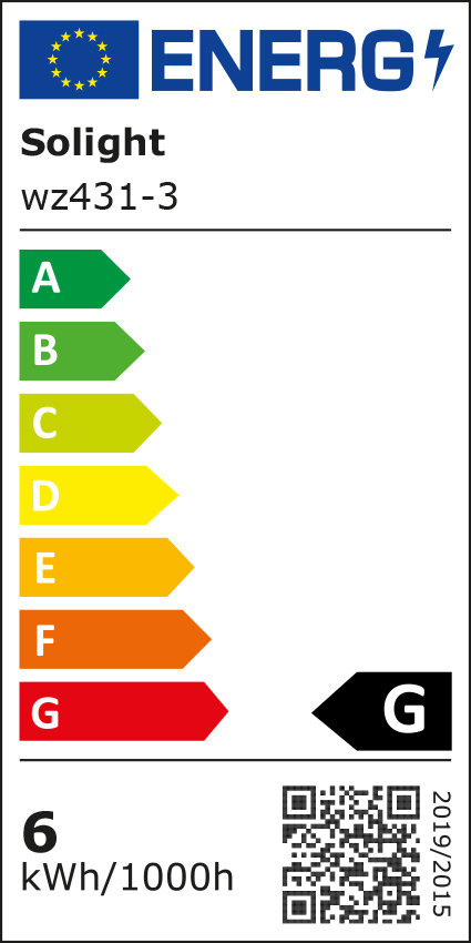 ECOLUX LED žárovka Ecolux 3-pack, svíčka, 6W, E14, 3000K, 450lm, 3ks WZ431-3